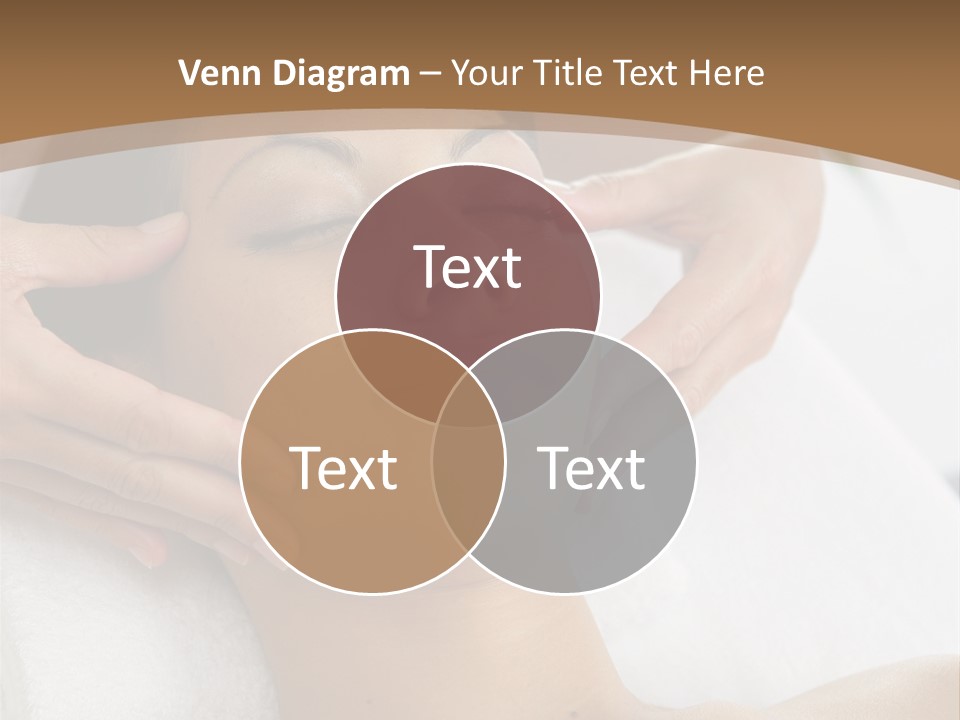 A Woman Getting A Massage At A Spa PowerPoint Template