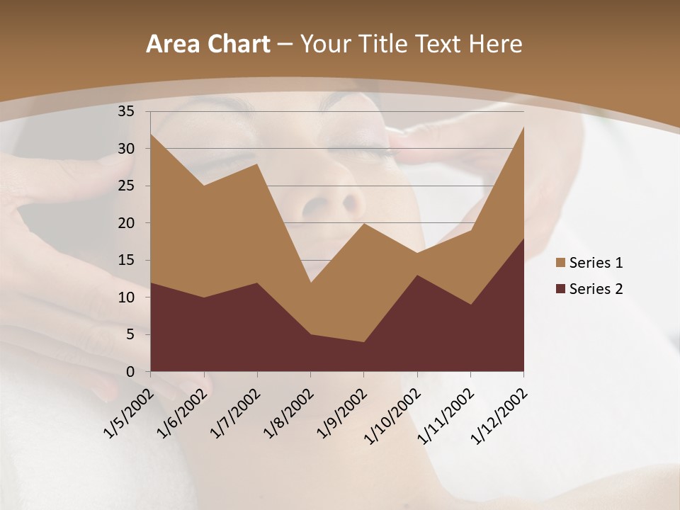 A Woman Getting A Massage At A Spa PowerPoint Template