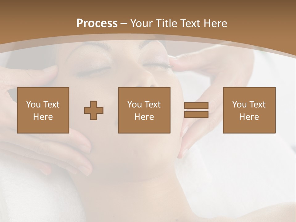 A Woman Getting A Massage At A Spa PowerPoint Template