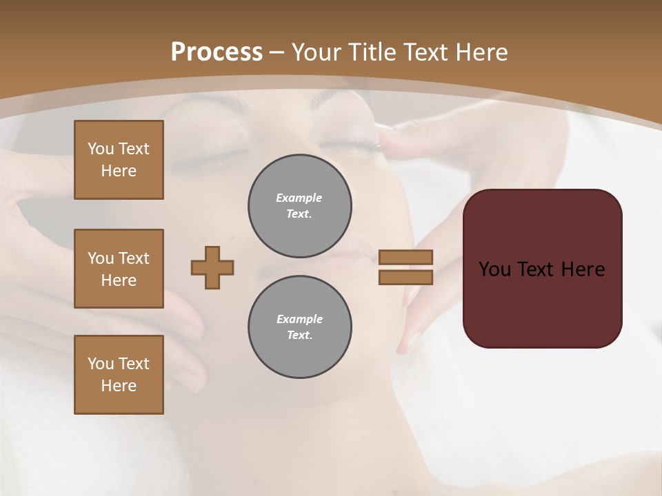 A Woman Getting A Massage At A Spa PowerPoint Template