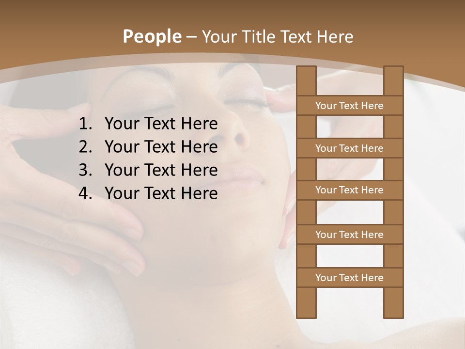 A Woman Getting A Massage At A Spa PowerPoint Template
