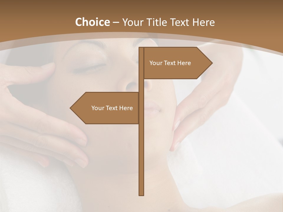 A Woman Getting A Massage At A Spa PowerPoint Template