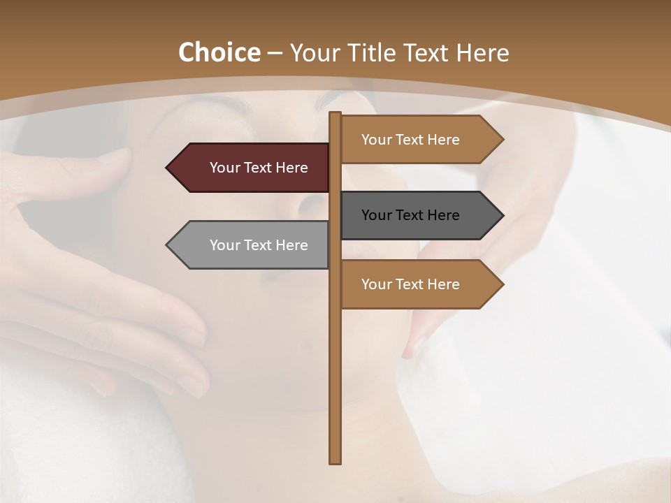 A Woman Getting A Massage At A Spa PowerPoint Template