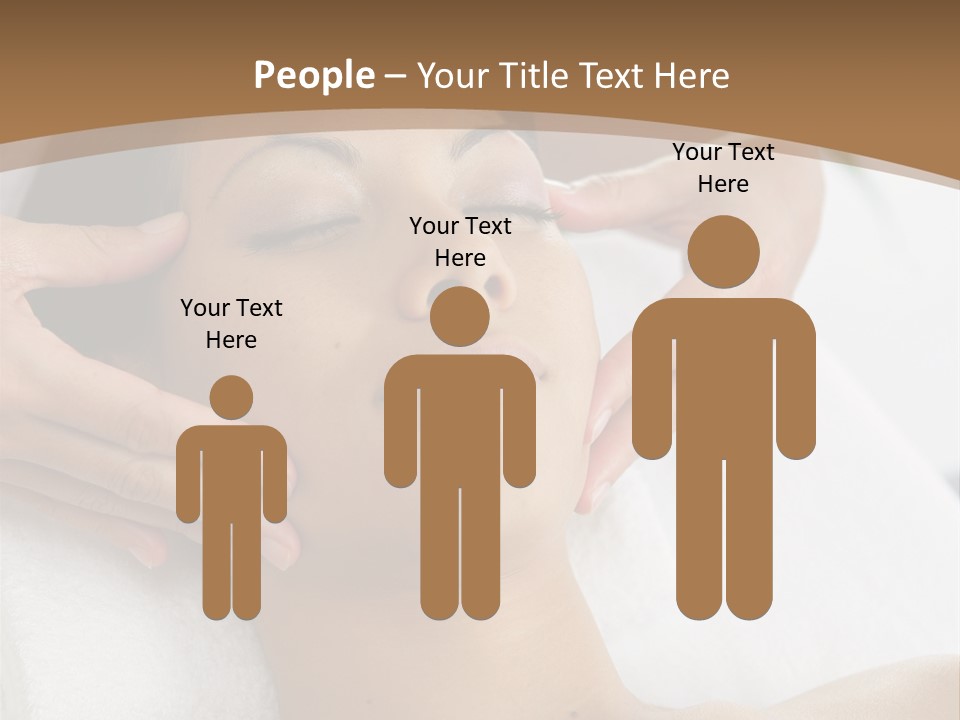 A Woman Getting A Massage At A Spa PowerPoint Template