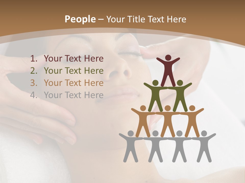 A Woman Getting A Massage At A Spa PowerPoint Template