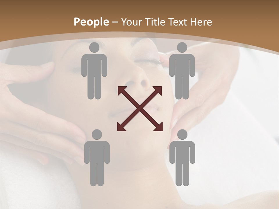 A Woman Getting A Massage At A Spa PowerPoint Template