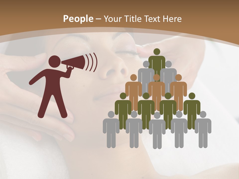 A Woman Getting A Massage At A Spa PowerPoint Template