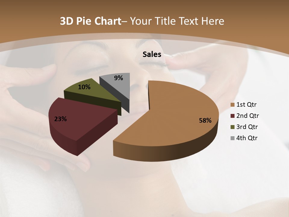 A Woman Getting A Massage At A Spa PowerPoint Template