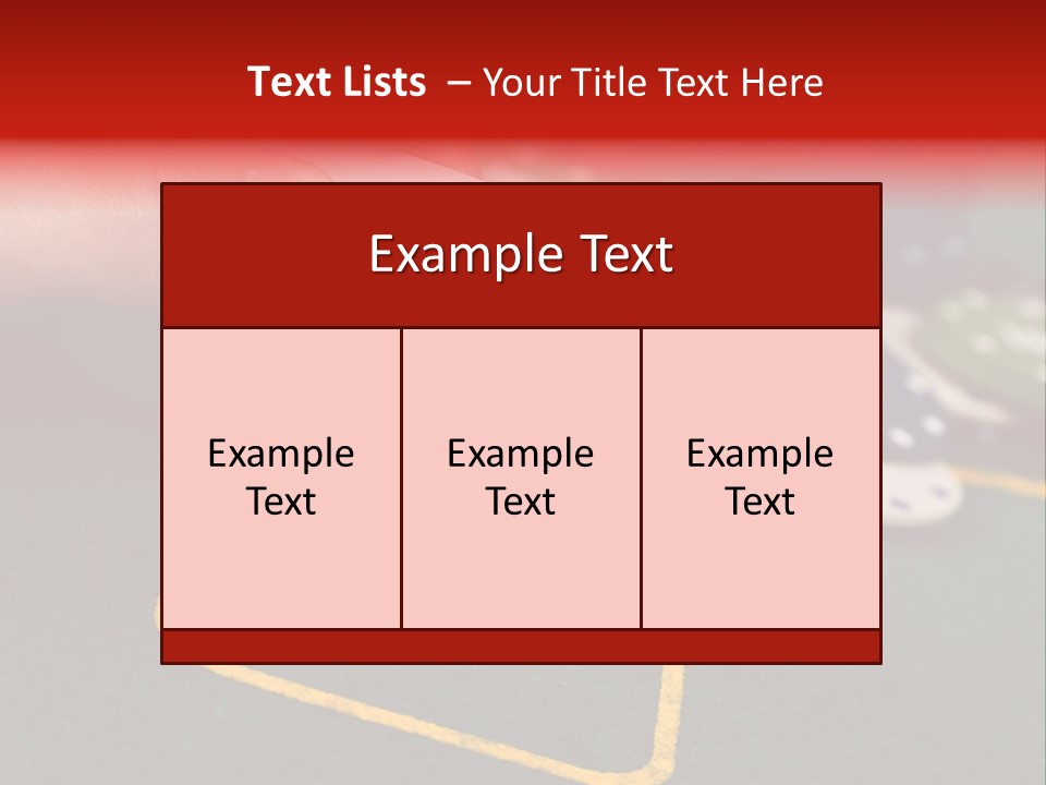 A Hand Holding A Playing Card Over A Casino Table PowerPoint Template