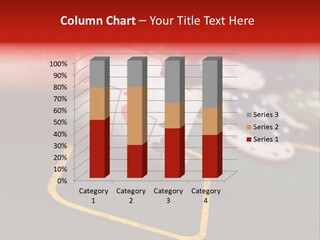 A Hand Holding A Playing Card Over A Casino Table PowerPoint Template
