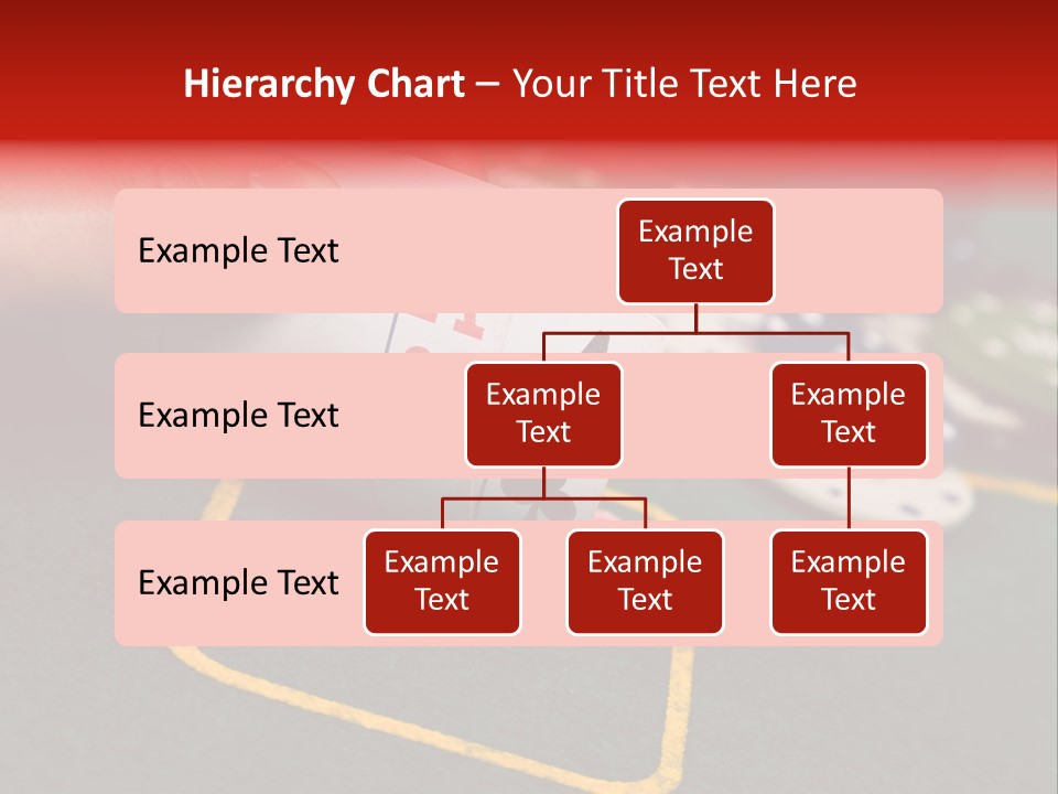 A Hand Holding A Playing Card Over A Casino Table PowerPoint Template