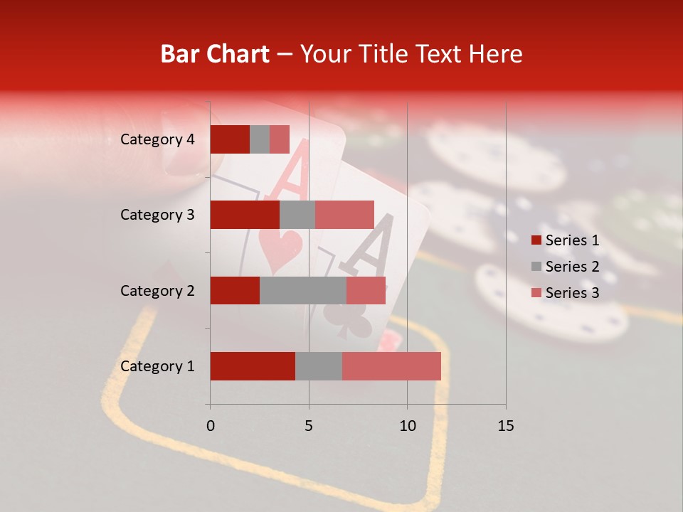 A Hand Holding A Playing Card Over A Casino Table PowerPoint Template
