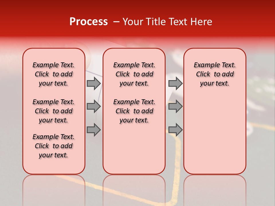 A Hand Holding A Playing Card Over A Casino Table PowerPoint Template