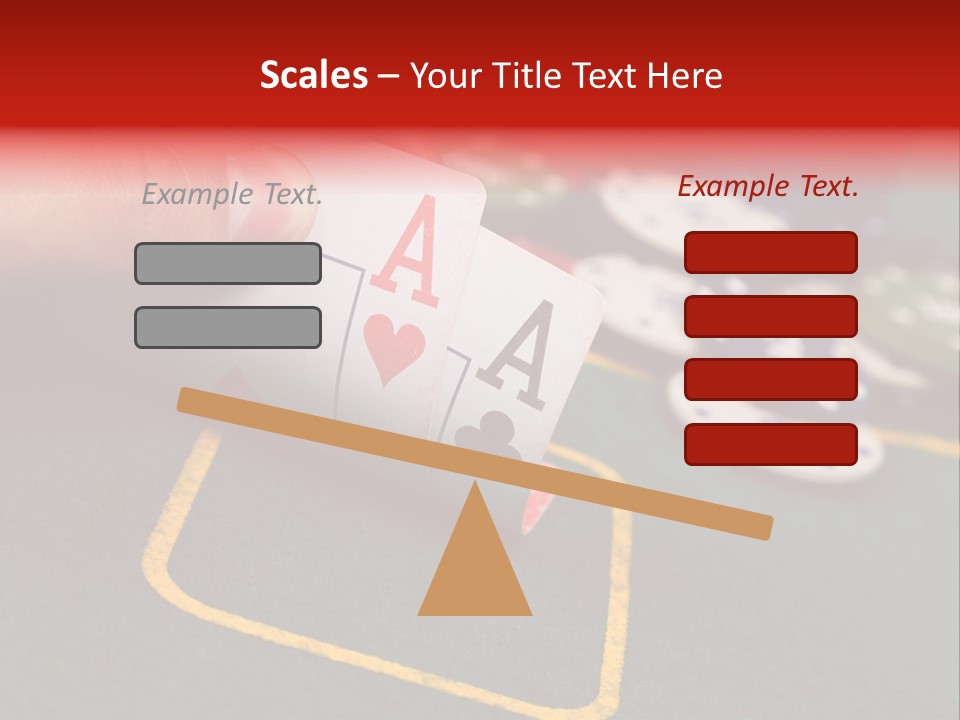 A Hand Holding A Playing Card Over A Casino Table PowerPoint Template