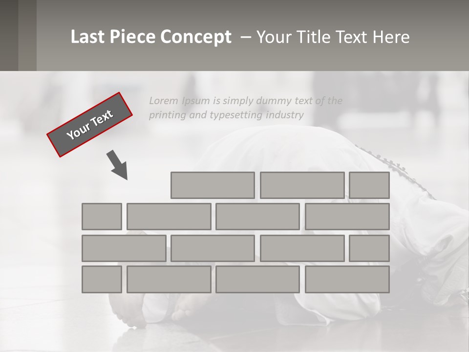 A Man Laying On The Ground With His Head In His Hands PowerPoint Template