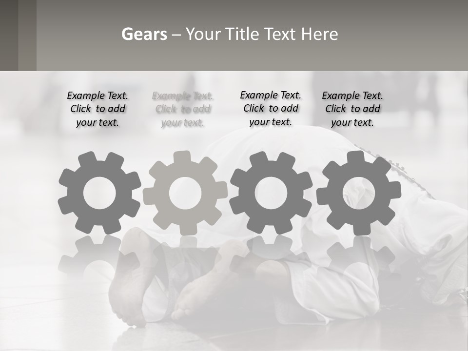 A Man Laying On The Ground With His Head In His Hands PowerPoint Template