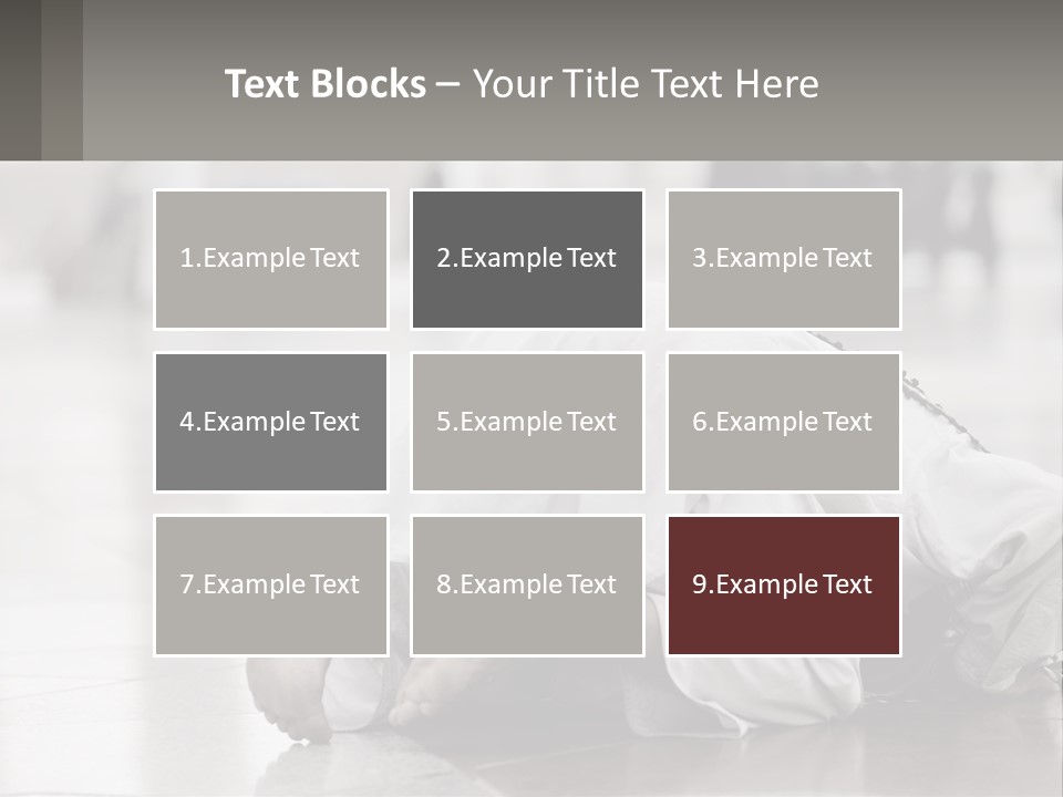 A Man Laying On The Ground With His Head In His Hands PowerPoint Template