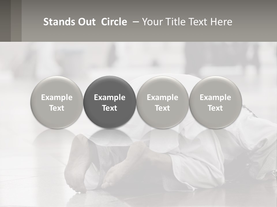 A Man Laying On The Ground With His Head In His Hands PowerPoint Template