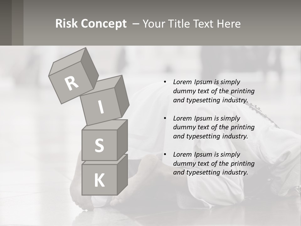 A Man Laying On The Ground With His Head In His Hands PowerPoint Template