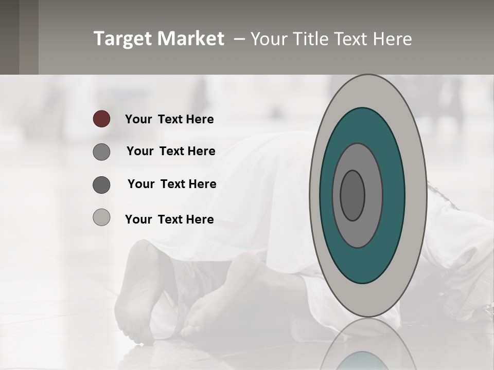 A Man Laying On The Ground With His Head In His Hands PowerPoint Template