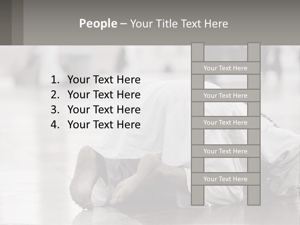 A Man Laying On The Ground With His Head In His Hands PowerPoint Template