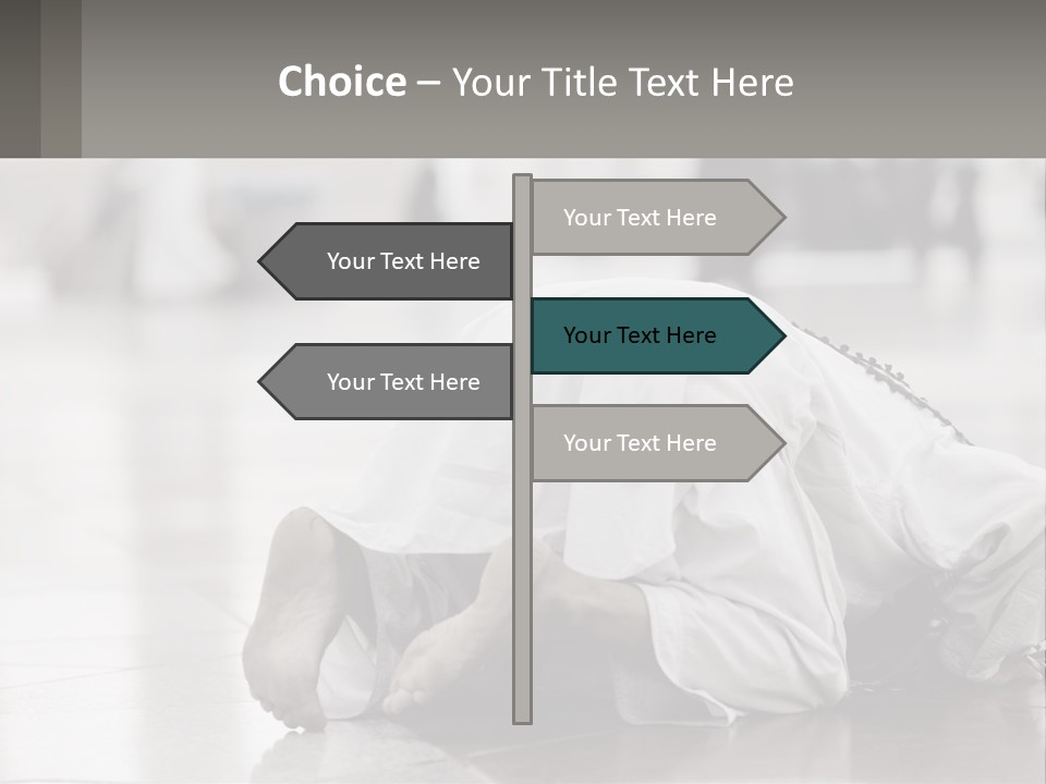 A Man Laying On The Ground With His Head In His Hands PowerPoint Template