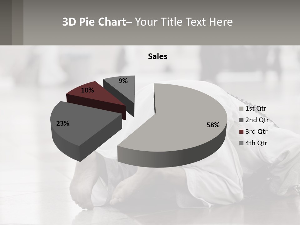 A Man Laying On The Ground With His Head In His Hands PowerPoint Template