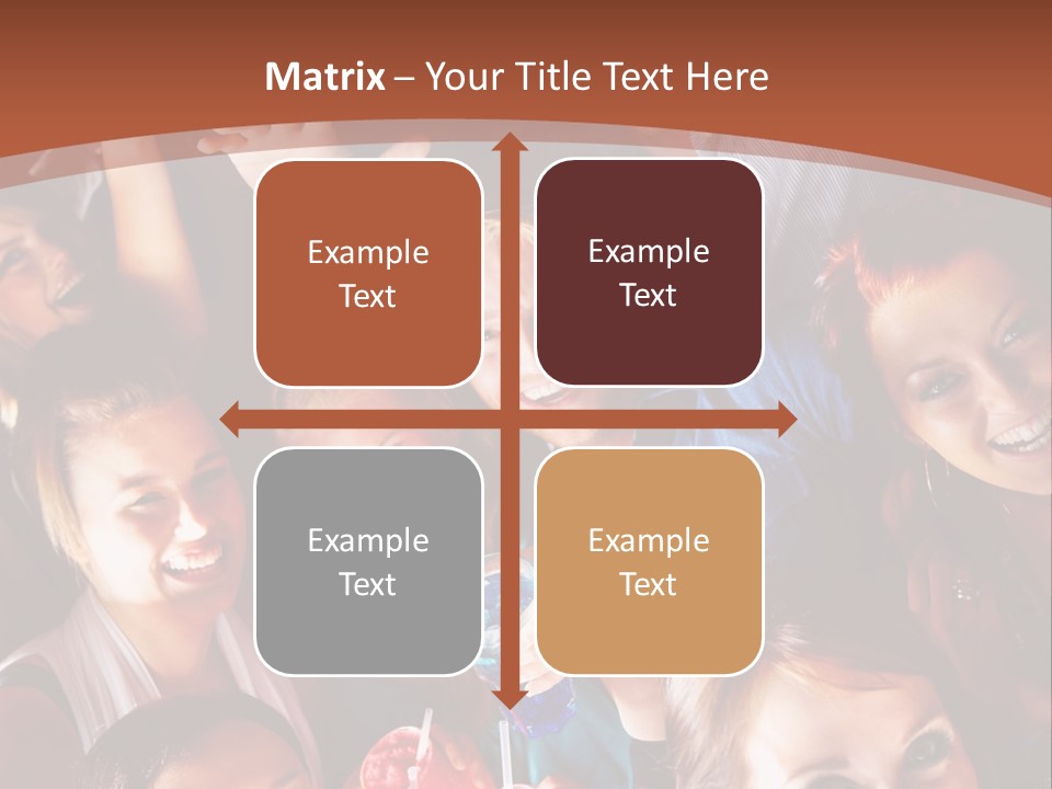 A Group Of People Are Posing For A Picture PowerPoint Template