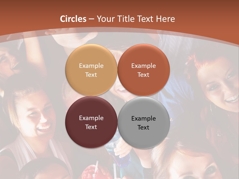 A Group Of People Are Posing For A Picture PowerPoint Template