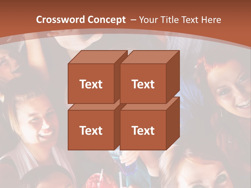 A Group Of People Are Posing For A Picture PowerPoint Template