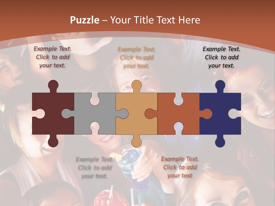 A Group Of People Are Posing For A Picture PowerPoint Template