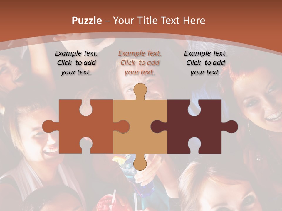 A Group Of People Are Posing For A Picture PowerPoint Template