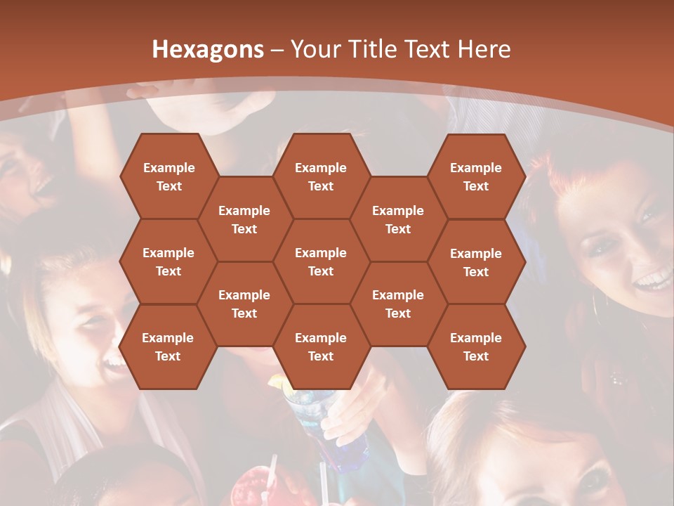 A Group Of People Are Posing For A Picture PowerPoint Template