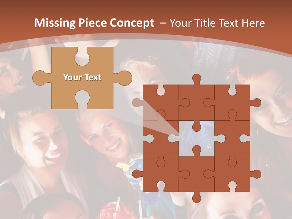 A Group Of People Are Posing For A Picture PowerPoint Template