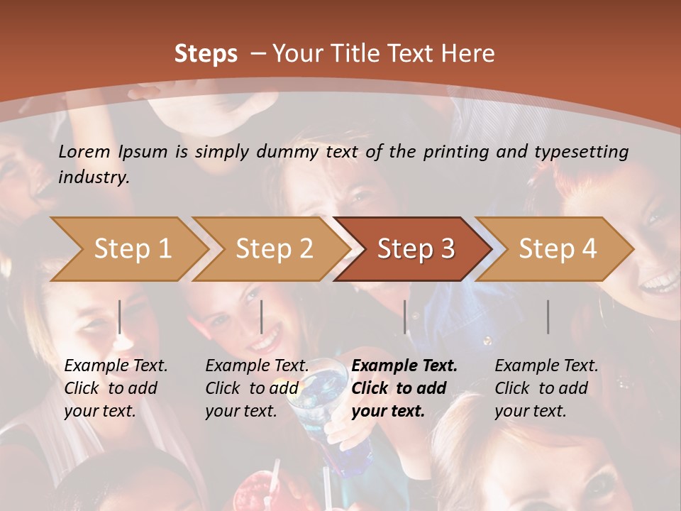 A Group Of People Are Posing For A Picture PowerPoint Template