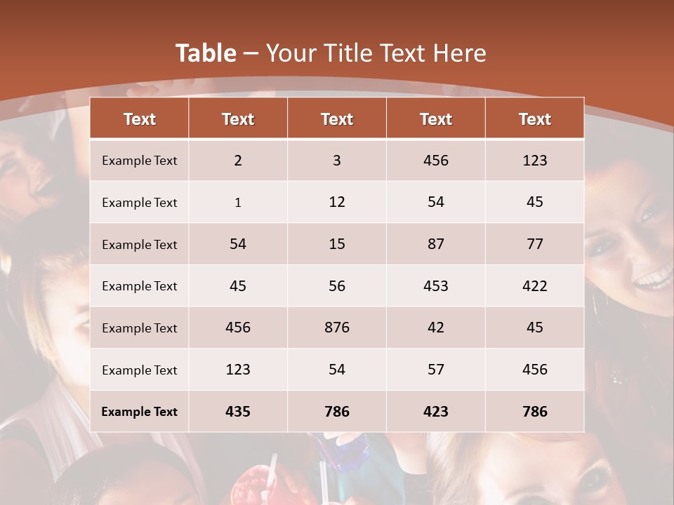 A Group Of People Are Posing For A Picture PowerPoint Template