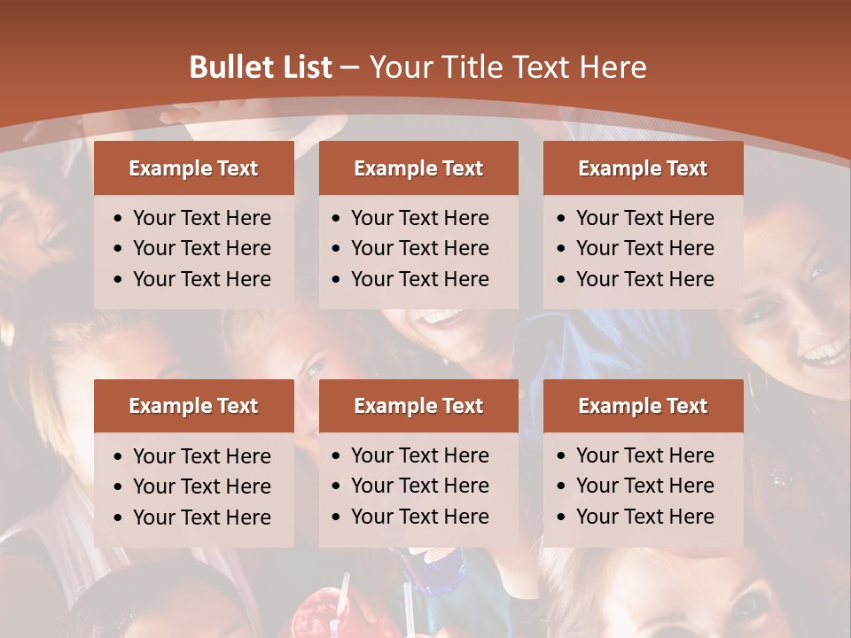 A Group Of People Are Posing For A Picture PowerPoint Template