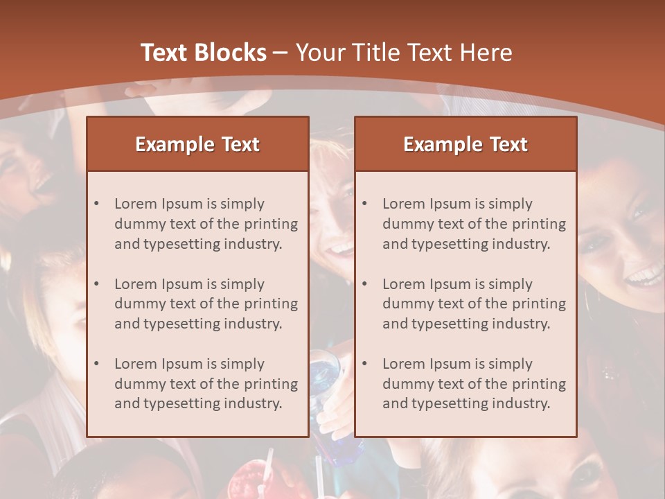 A Group Of People Are Posing For A Picture PowerPoint Template