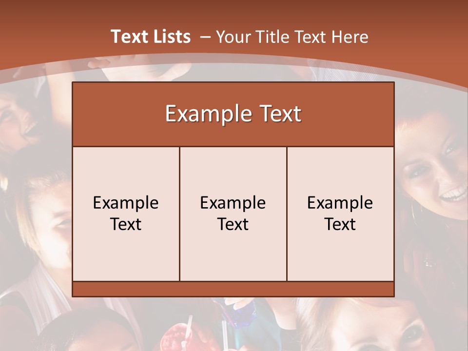 A Group Of People Are Posing For A Picture PowerPoint Template