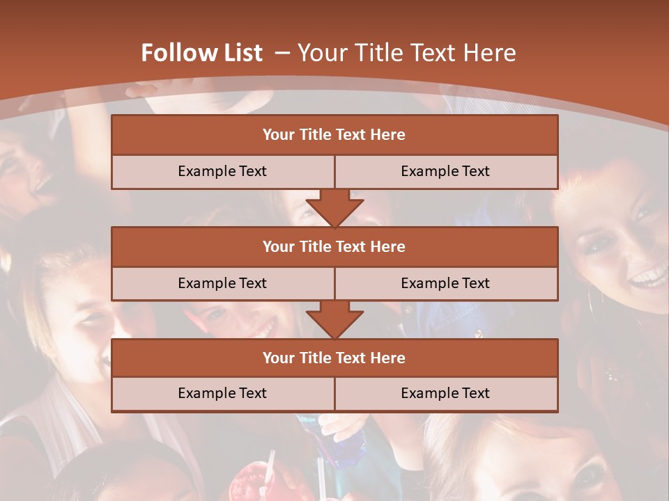 A Group Of People Are Posing For A Picture PowerPoint Template