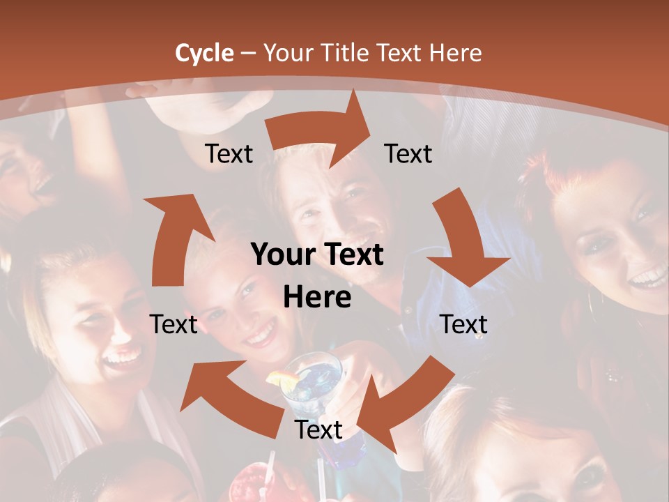 A Group Of People Are Posing For A Picture PowerPoint Template