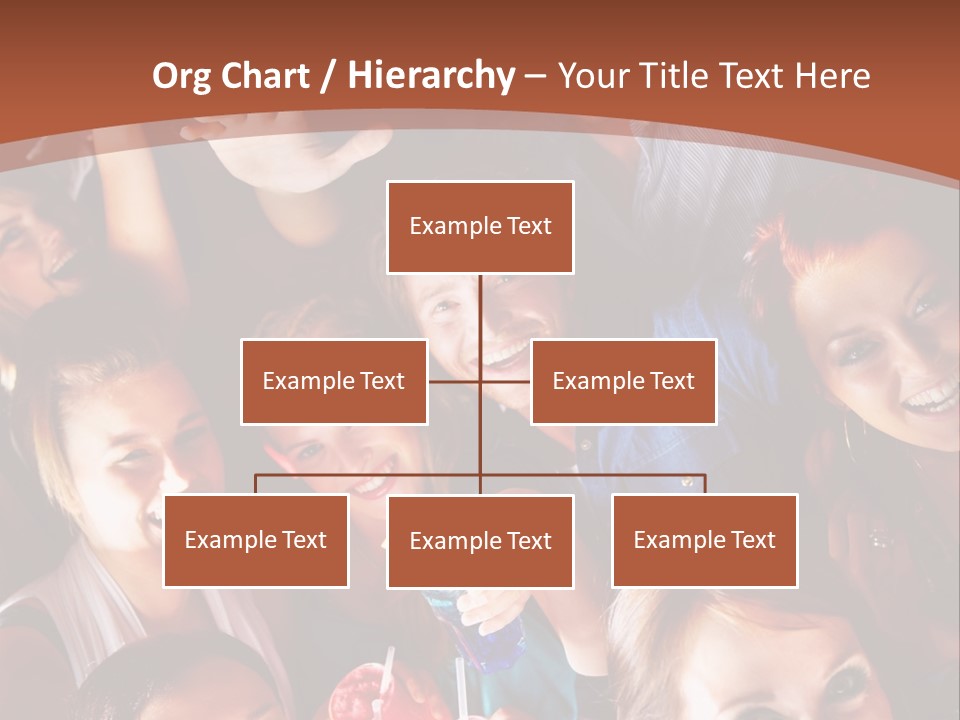 A Group Of People Are Posing For A Picture PowerPoint Template