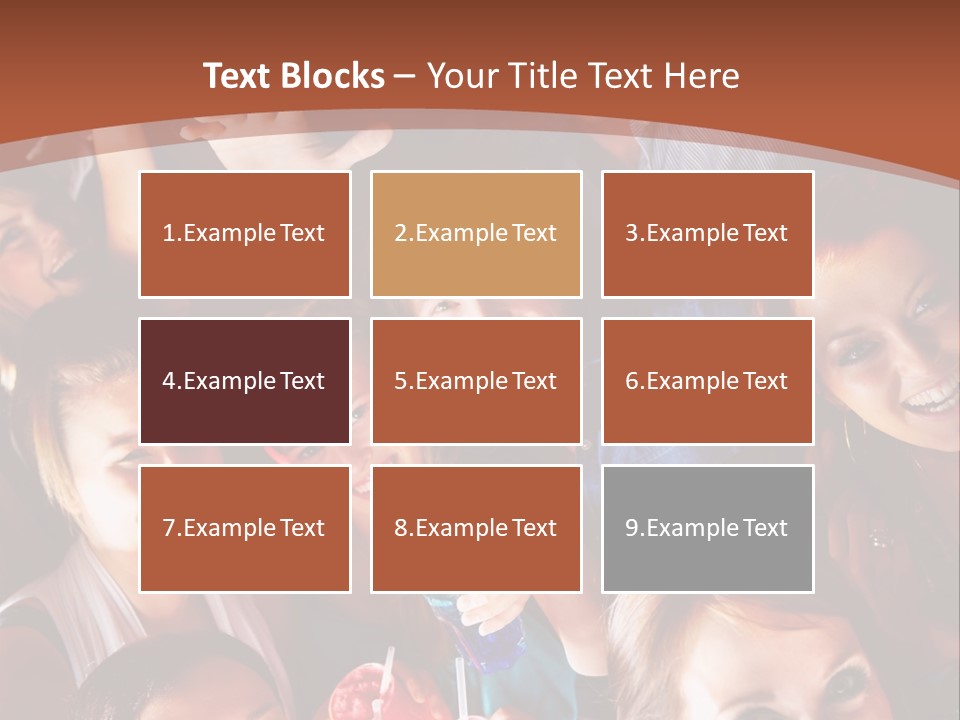 A Group Of People Are Posing For A Picture PowerPoint Template