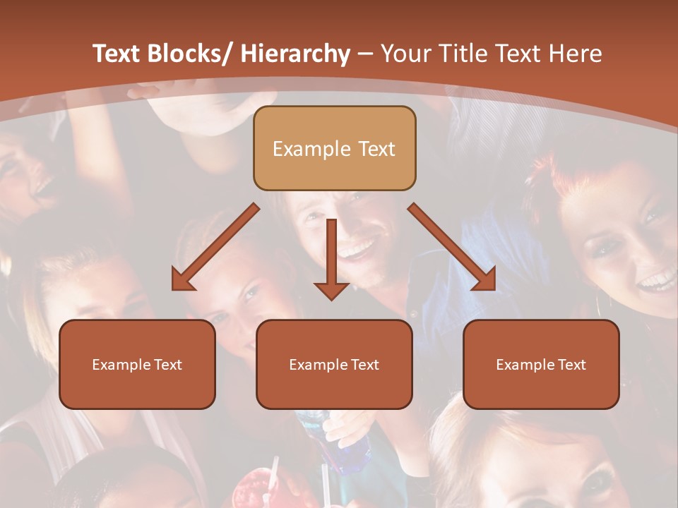 A Group Of People Are Posing For A Picture PowerPoint Template