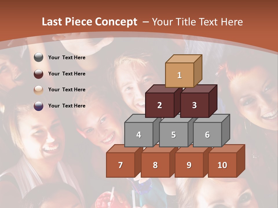 A Group Of People Are Posing For A Picture PowerPoint Template