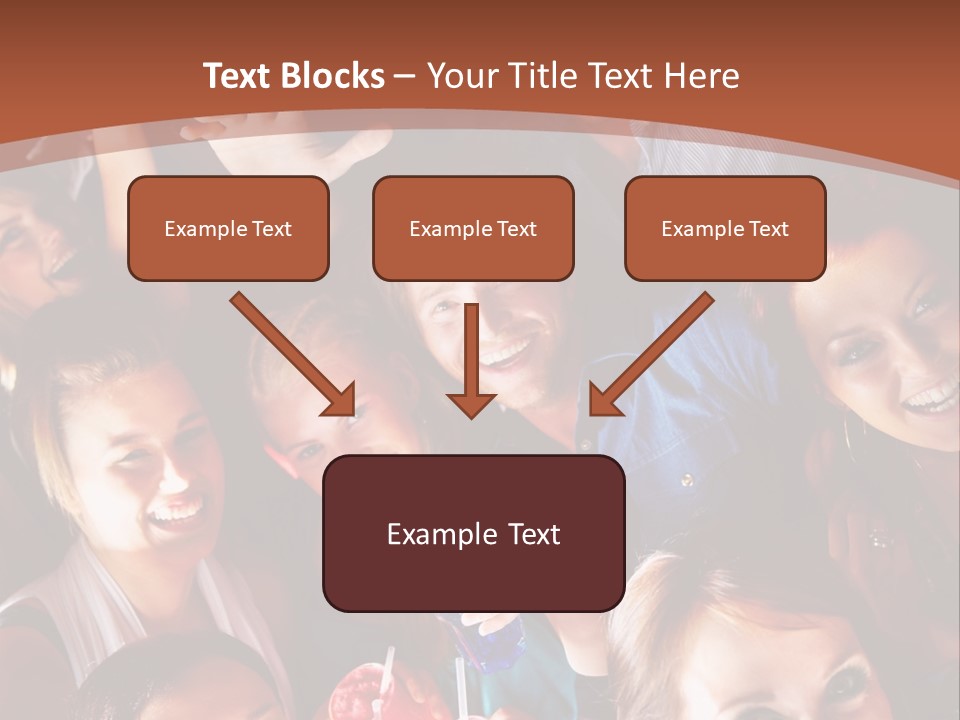 A Group Of People Are Posing For A Picture PowerPoint Template