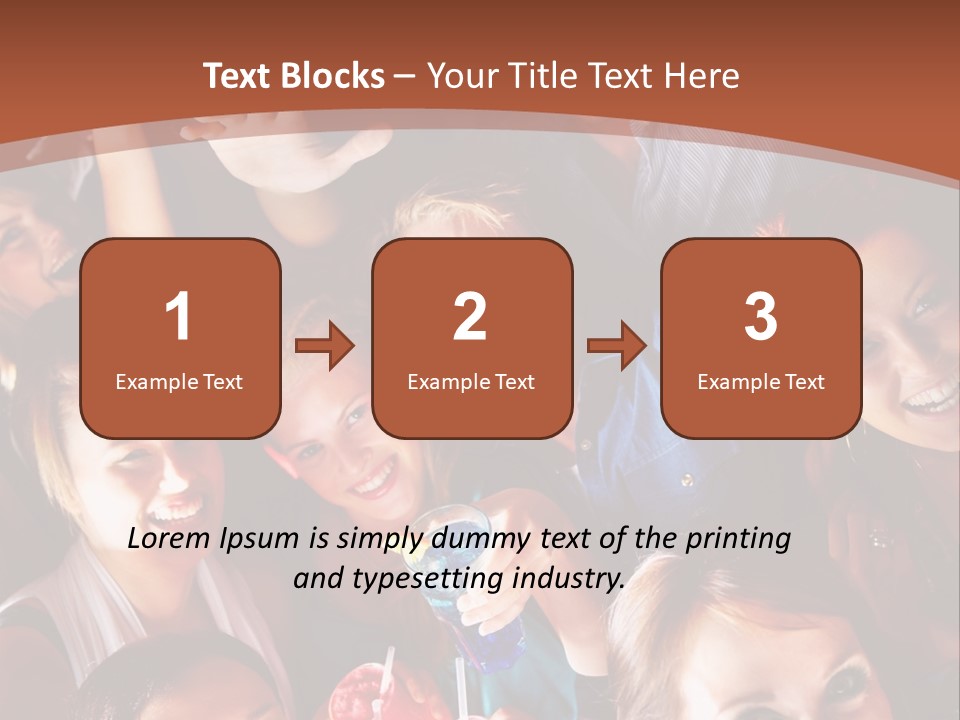 A Group Of People Are Posing For A Picture PowerPoint Template