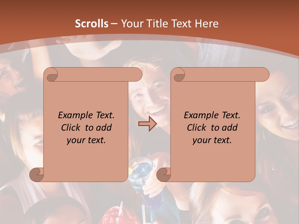 A Group Of People Are Posing For A Picture PowerPoint Template