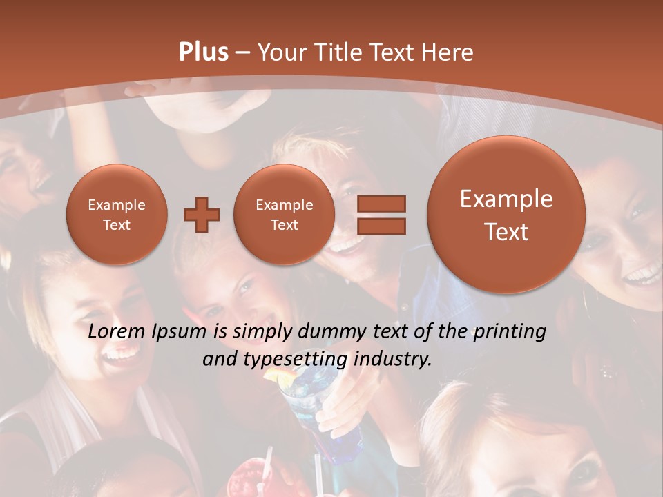 A Group Of People Are Posing For A Picture PowerPoint Template
