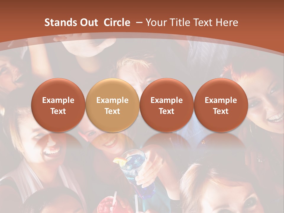 A Group Of People Are Posing For A Picture PowerPoint Template